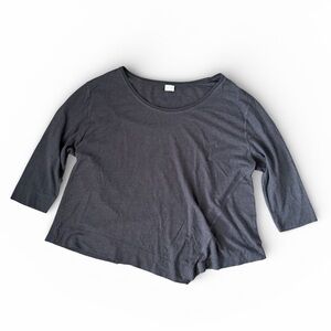 Poetry Lagenlook Asymmetrical Knit Top Hemp Cotton Blend  Women’s XL